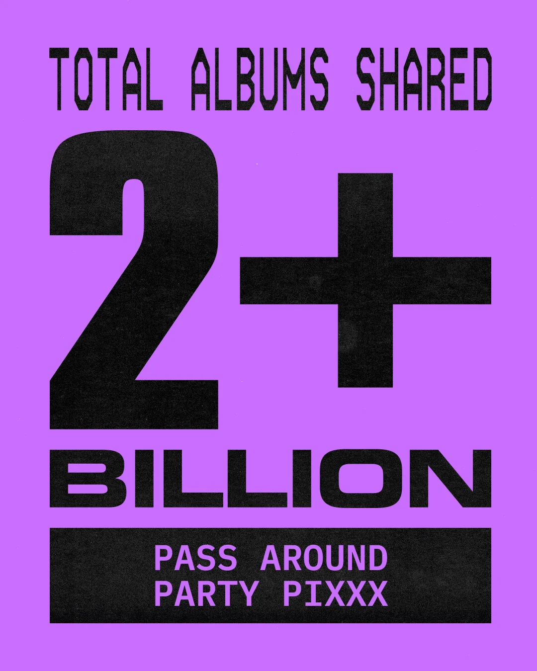 Total albums shared: 2+ billion