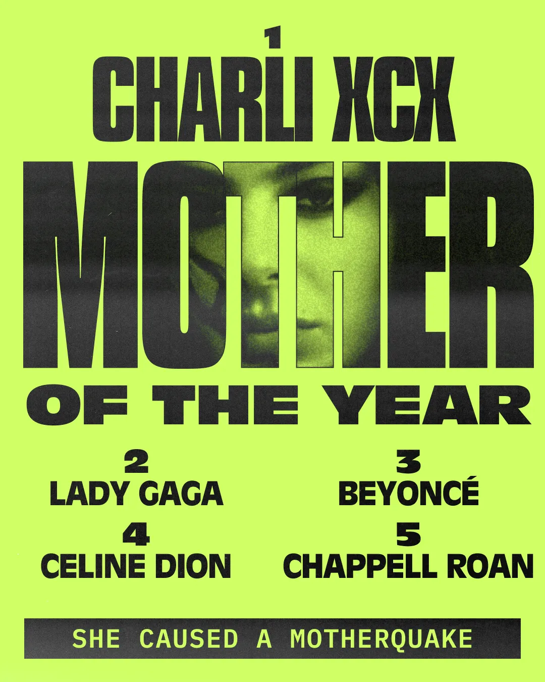 Mother of the Year: Charli XCX